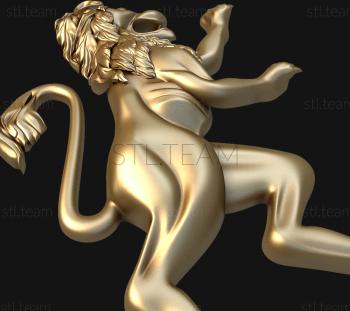 3D model Lion from the flag (STL)